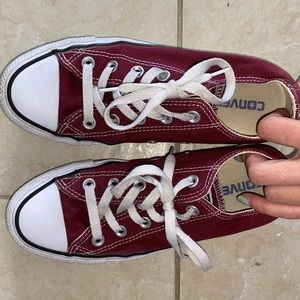 DARK RED/BURGUNDY CONVERSE ❤️